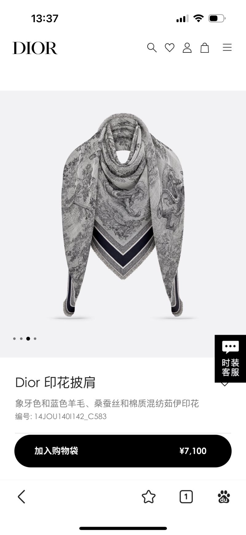 Christian Dior Scarf